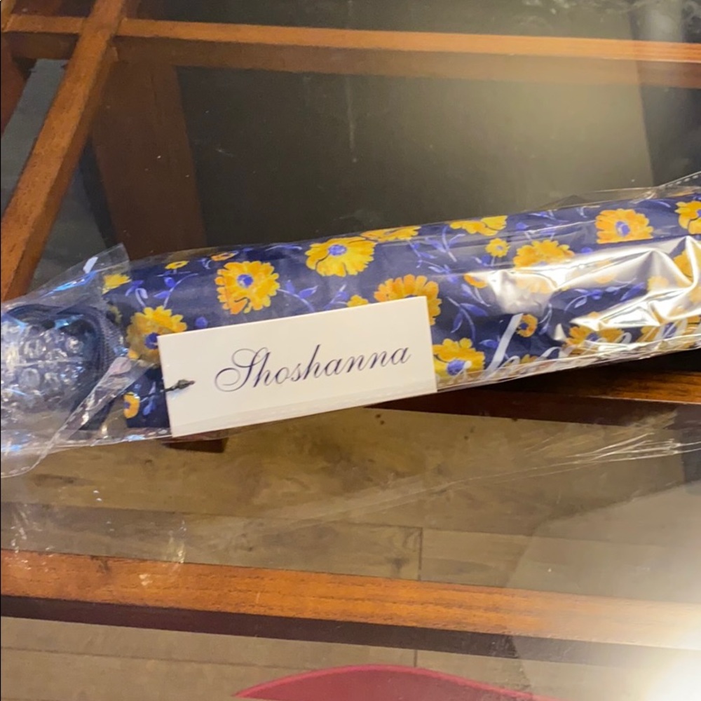 Shoshanna Umbrella (blue with yellow flowers)